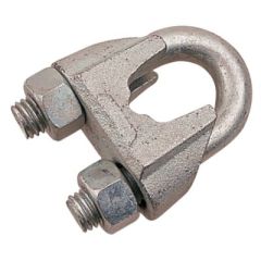 Sea-Dog 1591061 Wire Rope Clamp, Zinc Plated, Galvanized Finish, Construction Site, DIY Enthusiast, Professional, Heavy-Duty Applications