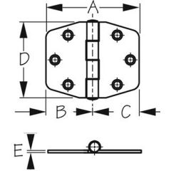 Sea-Dog 2018011 Locker Hinge, Marine Storage