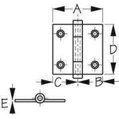 Sea-Dog 2046211 Removable Pin Butt Hinges, Cast Brass, door installation, durable, reliable, unique features, precision, flush installation, removable pin feature, easy maintenance, quick installation, Sea-dog line, quality, reliability, brass finish, com