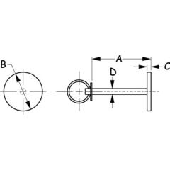 Sea-Dog 2218401 Stainless Hatch Cover Pull, Boat Hatch Opening