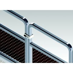 Stainless Pontoon Gate Latch, pontoon gate, investment cast 316 stainless steel, 1-1/4" square tubing, Sea-dog line, marine accessories, 1/4" thru bolt, boat aesthetics, water adventures, corrosion resistance, durable latch, easy installation, reliable la