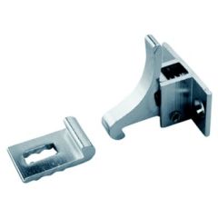 Sea-Dog 2223301 Elbow Catch, Chrome/Brass, cabinet security, elegant design