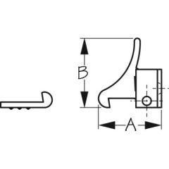 Sea-Dog 2223351 Elbow Catch, Brass, Cabinet Security