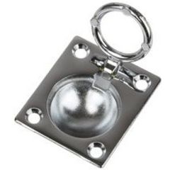 Sea-Dog 2224101 Ring Pull, Chrome/Brass, furniture hardware, chrome finish