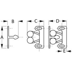 Twin Roller Door Catch, Cabinet Upgrade