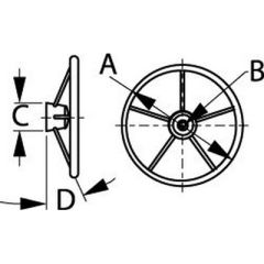 SeaDog 230215 15" Steering Wheel, Stainless Steel Steering Wheel