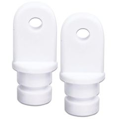 Internal Eye End, White Nylon, 7/8" OD, Pair, Sea-dog Line, Bimini Top, Boat Accessories, Marine, Pivot Point, Tube Wall Thickness, Stainless Steel, Universal Fit