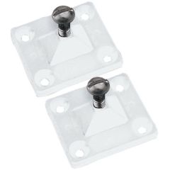 Side Mount Deck Hinge, White