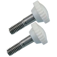 Nylon Head Screw, White Pr
