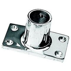 Sea-Dog 2819011 90° Rectangular Base, Stainless Steel, Railing Fitting
