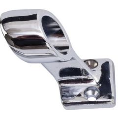 Rail Stanchion Center-60°,boating experience,Sea-dog line,chrome plated die cast zinc,freshwater use,elegance,deck,fasteners,secure connection,flexibility,7/8" OD stainless tubing,2-1/8" height,stability,railing system,upgrade,stylish design,boating enthu