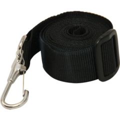 Black Bimini Strap, Sea-dog line, marine accessories, nylon material, stainless snap hooks, Bimini top, boat owner, boating gear, boating experience, water, straps, vessel, canvas, tension, fit, boating, confidence
