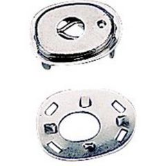 SeaDog 2991011 Canvas Socket & Back Plate, Nickel Plated Brass