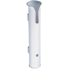 Sea-Dog 3251211 Rod Holder, Side Mount White, Fishing Gear, Injection Molded Polypropylene, Direct Mounting, Rods up to 1-3/4" Diameter, Elegance, Visibility, RH Fasteners