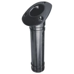 Rod Holder, Flush Mount Black, Sea-dog line, fishing rod, injection molded ABS, 30° angle, FH fasteners, boat, kayak, inner diameter, package card, angler, fishing gear, watercraft, fishing adventures, angler