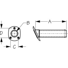 Flush Mount Rod Holder, Sea-dog Line