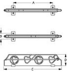 Sea-Dog 3256241 4-Rod Storage Rack, fishing rod organizer