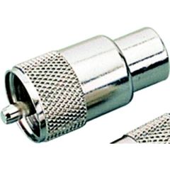 Sea-Dog 3299001 PL-259 Male UHF Coax Connector, high-quality nickel plated brass fittings