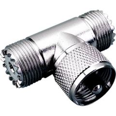 Sea-Dog 3299571, Tee UHF Coax Connector, nickel plated brass fittings, durable connection, signal transmission, reliable, stable connection, versatile, high-quality construction, seamless connectivity