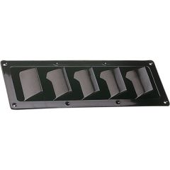 ABS 5 Slot Vnt-Black, Louvered Vents, efficient air intake, optimal airflow, ventilation, black color, installation, longevity, Sea-dog line, high-quality, dimensions, upgrade, air quality.