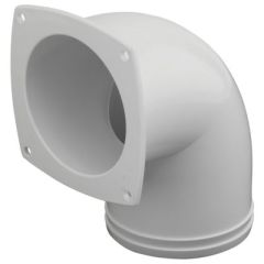 Hose Vent Elbow, 3", Sea-dog line, 90° bend, injection molded ABS, Flush Thru Vents, 337316, 337326, 337590, boat, RV, ventilation system, durable, elegant, black color, secure connection, top-notch, reliable