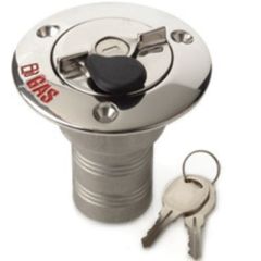 SeaDog 351331L Locking Diesel Hose Deck Fill, 2" Hose, Corrosion-Resistant Stainless Steel, Fuel Security, Color-Coded Identification, Easy Installation, Spare Key Included, USCG Compliance, Marine Accessories, Long-Term Durability.