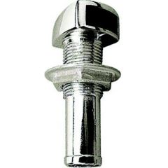 Straight Gas Tank Vent, Chrome/Zinc, Fuel Flow, Pressure Release