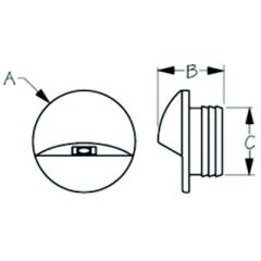LED Alcor Courtesy Light, Blue, boat ambiance, marine accessories