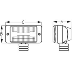 SeaDog 405510 Docking Light, Fiberglass Nylon & Stainless 55 Watt