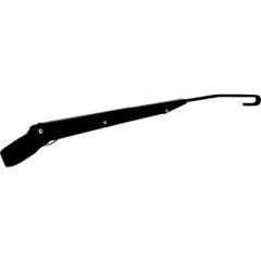 Seadog Adjustable Wiper Arm - Hook Style, 13"-18", vehicle wiper arm, adjustable J-Hook, stainless steel, corrosion-resistant, windshield wiper, Sea-dog line, black finish, durable, versatile, elegant, weatherproof.