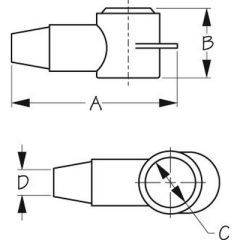 PVC Terminal Cap Red, High Amperage Equipment