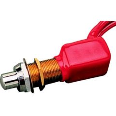 Splash Garde Horn Button, marine switch, boat owners, enthusiasts, stamped brass construction, PVC coating, panel mount, screw terminals, Sea-Dog® Black Cap, Red Cap, current rating, electrical needs, marine equipment, quality, performance, durability, re