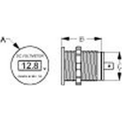 Seadog 4216001 OLED Voltmeter, marine voltmeter