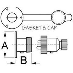 Elec. Connector, 3 Amp 4 Pin, Electrical Connector, Chrome Plated Brass