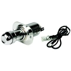 Stainless Steel Cigarette Lighter, Char Light Combination, durable stainless steel, fresh water boats, seamless installation, Sea-dog line, marine accessories, boating adventure