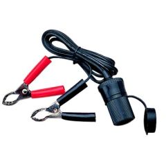 Power Socket, Battery Clips, small boat owners, marine environments, 12V accessories, Sea-dog line, fishing enthusiast, leisure boater, fish finder, charge devices, boating experience, practical accessory, convenience, reliability.