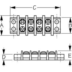 Sea-Dog 4266261 Terminal Block, marine wire, electrical connections