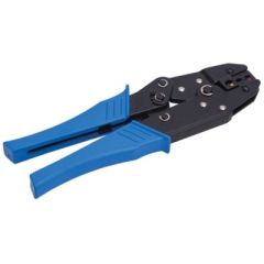 SeaDog 429910 Deluxe Terminal Crimper Tool, Powder Coated Steel, Nylon Terminal Connectors, Ratchet Design, Automotive Wiring, Electrical Projects