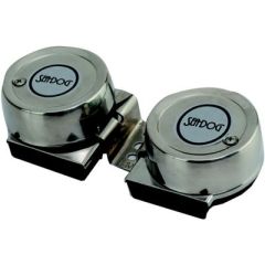 Mini Double Compact Horn, Twin Mini Compact Horn, powerful horn, reliable horn, boaters, cutting-edge design, top-of-the-line features, vessel, precision, sealed sound unit, 304 stainless steel diaphragm, stamped 304 stainless cover, durability, longevity