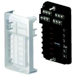 SeaDog 4451881 Fuse Block, LED Indicator Lights, Boat Fuse Block, Marine Fuse Block, Electrical Fuse Block, Blade Style Fuse Block, ATO/ATC Fuses, 100A Terminal Rating, Nickel-Plated Terminals, Compact Fuse Block, Reliable Power Distribution, Sea-dog Line