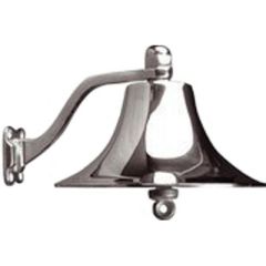 SeaDog Cast Polished Brass Bell, #6 Fastener, marine accessories, boating enthusiasts, high-quality, reliable bell, vessels, Coast Guard, ABYC, NMMA, safety regulations, wall-mounted bracket, chrome plated finish, Sea-dog line, craftsmanship, functionalit