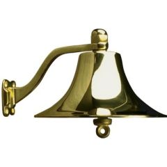 SeaDog Cast Polished Brass Bell, Fastener, Vessel, Quality, Crafted, Brass Finish, Elegance, Installation, Reliable, Signaling Device, Durability