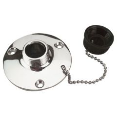 Washdown Water Outlet SS, garden hose connector, marine accessories, stainless steel, water pressure, durable construction, adjustable water flow, boat, RV, washdown system, Sea-dog line, corrosion resistance, freshwater, saltwater, efficient water flow, 