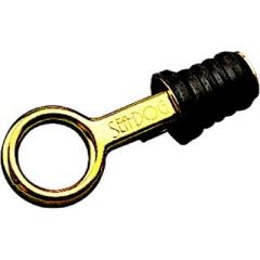 Brass Snap Handle Drain Plug, 1-1/4" without Chain, Sea-dog line, boat owner, marine environment, durable brass material, secure seal, snap handle design, versatile accessory, fishing boats, cost-effective choice, worry-free boating adventures, vessel dry