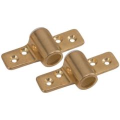 SeaDog 5806101 Brass Oarlock Sockets, Side Mount, Brass Oarlock Sockets, 1/2" Shaft Compatibility