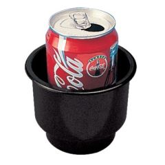 SeaDog 588060 Flush Mount Drink Holder Combo Black, Boat Drink Holder