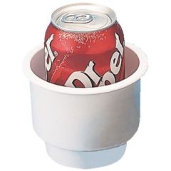 SeaDog 588061 Flush Mt Drink Holder Combo White, marine vessel, durable, beverage holder, boat accessory