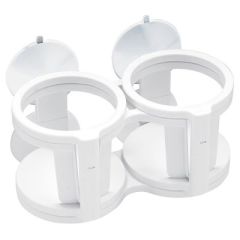 Dual/Quad Expanding Drink Holder, Suction Cups, space-saving solution, beverage needs, powerful suction cups, mounted surfaces, drink containers, impact-resistant construction, injection molded nylon, party accessory, road trip, beverage experience