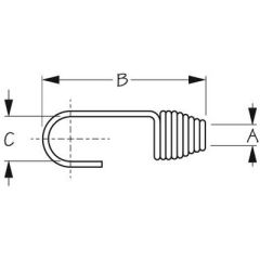 Replacement Crimps, Stainless Shock Cord Clips