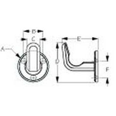 Sea-Dog 6714951 Heavy Duty Coat Hook, Stainless Steel, secure gear, durable storage